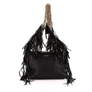 LANVIN TRIBALE PYTHON FRINGE BAG